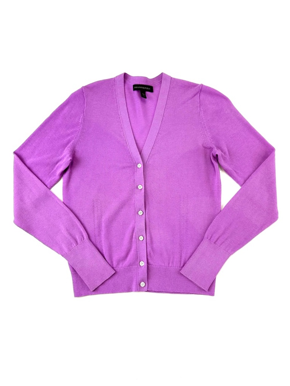 Banana Republic Violet Vneck cardigan Womens XS Classic Lightweight Summer knit
